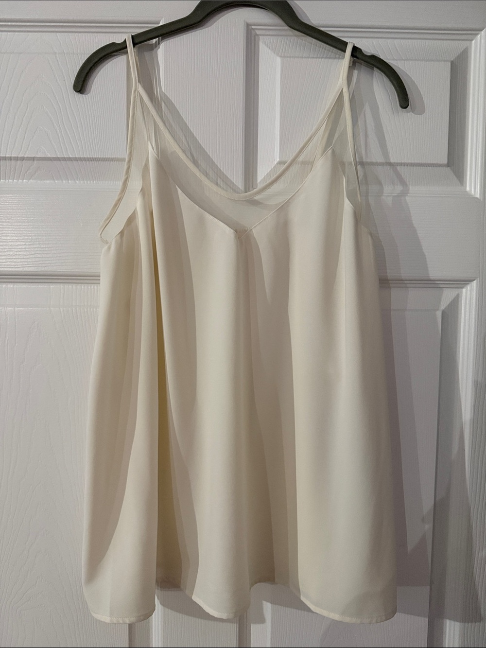 Mazik Cream V-Neck Chiffon Cami